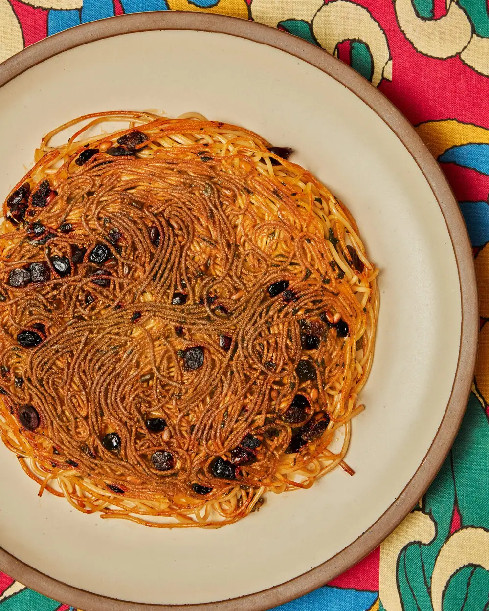 Receta de frittata di estafaro (frittata de pasta sin huevo)