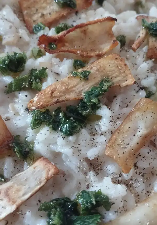 Risotto with cardoncello mushrooms