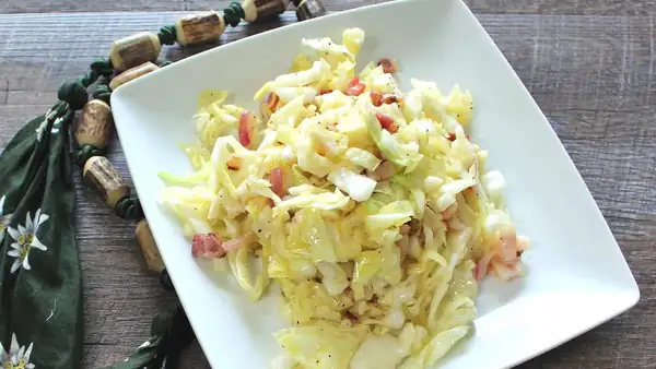 Bavarian Cabbage Salad with Bacon