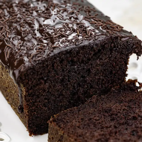 Black cake with jam