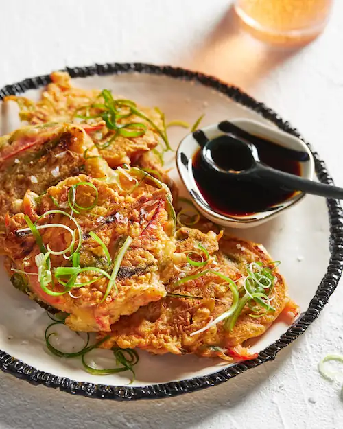 Tortitas coreanas de verduras