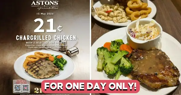 Andes By Astons Has $0.21 Chargrilled Chicken Deal At All Outlets On 15 May
