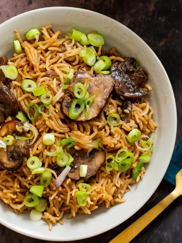 Vegan Baked Mushroom Rice