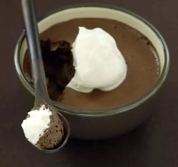Chocolate Mousse w/ Cinnamon Cream & Coffee Liqueur