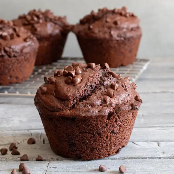 Big Double Chocolate Chip Muffins