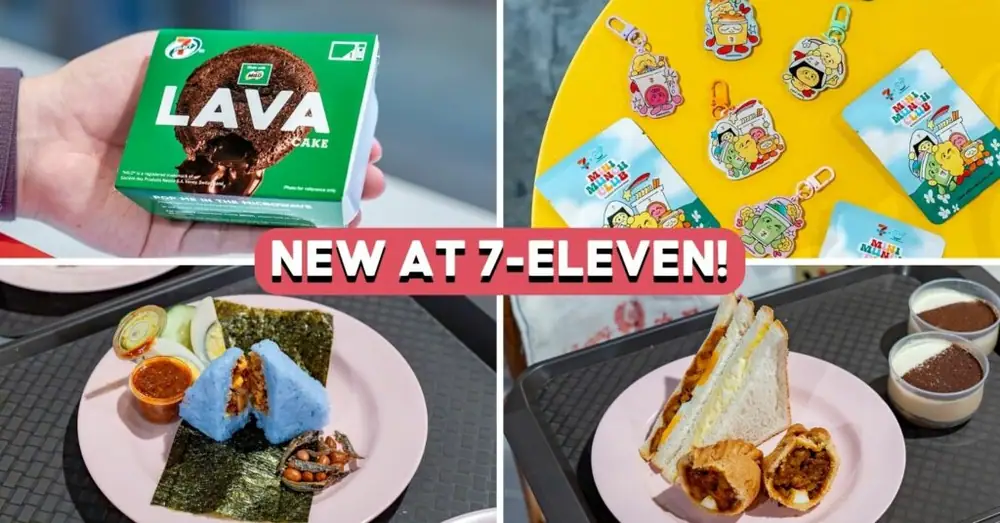Probamos el nuevo Milo Lava Cake, Curry'O Sandwich y Nasi Lemak Onigiri de 7-Eleven