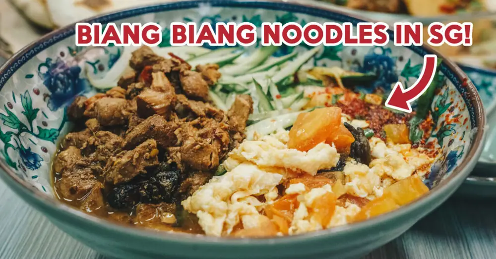 Biang Biang Noodles Xi'an Revisión de comida famosa: Biang Biang Noodles y Rou Jia Mo en Toa Payoh