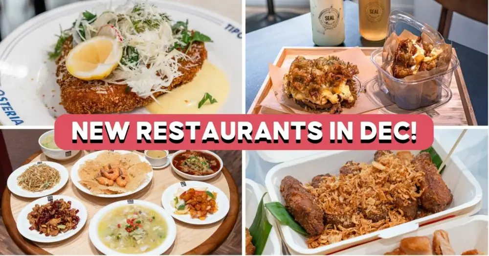 18 nuevos restaurantes en Singapur este diciembre de 2023