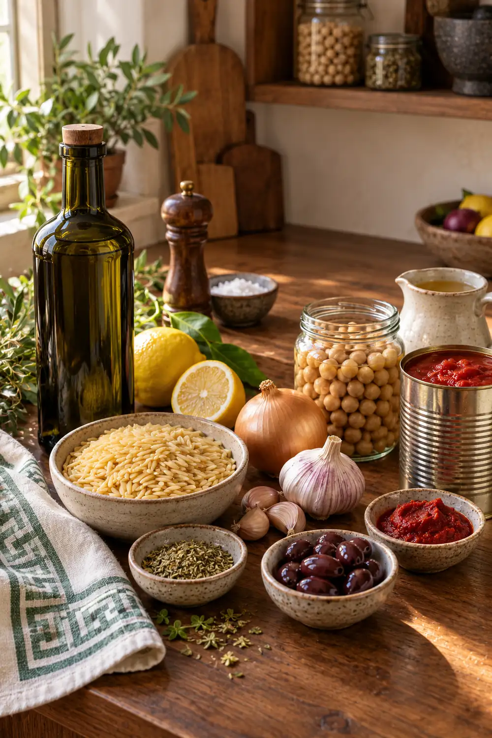 Greek & Mediterranean Pantry Essentials: What I Always Keep on Hand