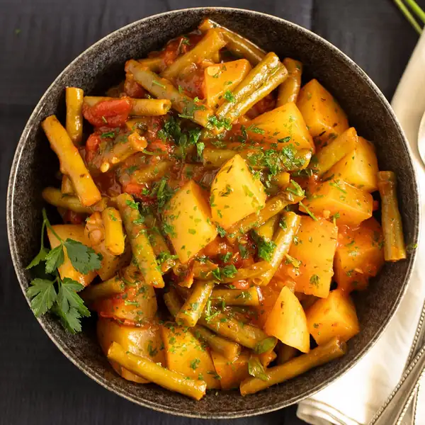 Green Beans, Potatoes and Tomatoes