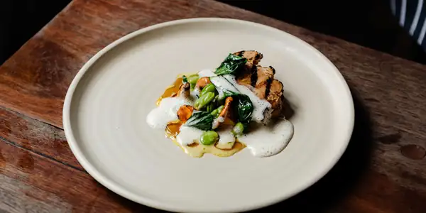 Summer Mushrooms, Broad Beans, Egg Yolk And Fenugreek Recipe