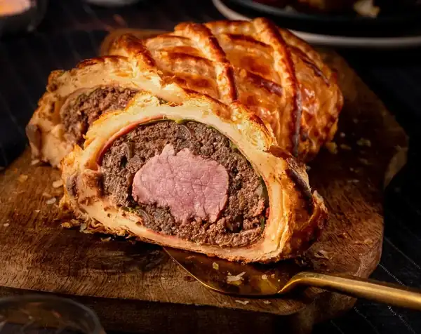 Beef tenderloin in puff pastry