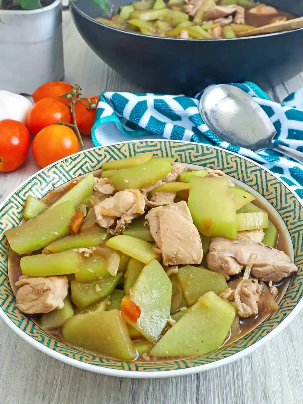 Ginisang Sayote with Chicken