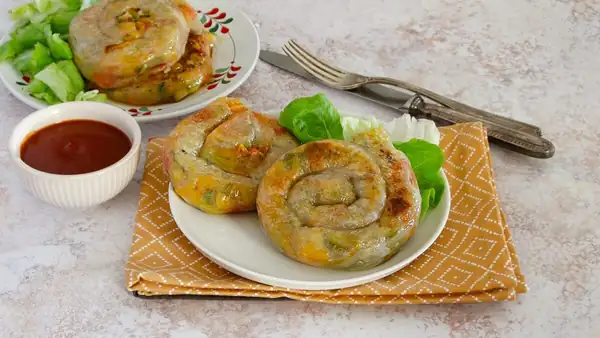 Rollitos de verduras crujientes