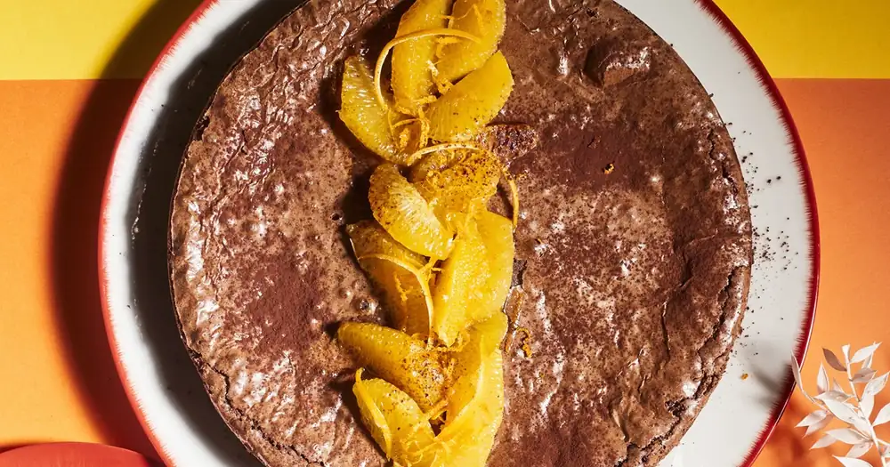 Orange mud cake