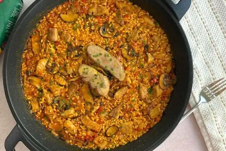 Arroz con cerdo ibérico, setas y foie gras - Diario gastronómico: Cocina, vino, gastronomía y recetas gourmet
