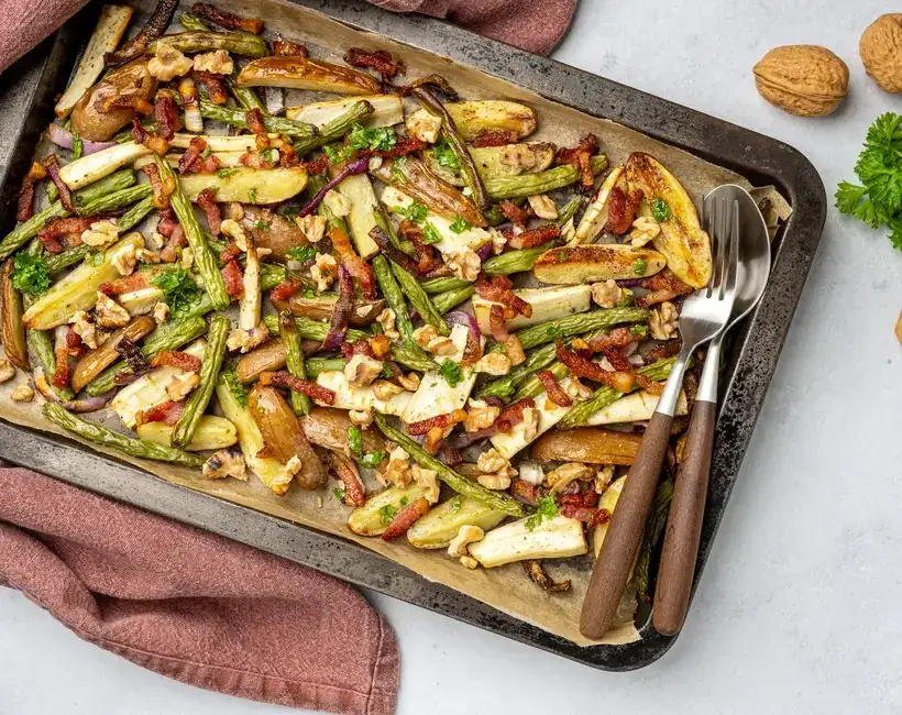 Traybake with parsnip