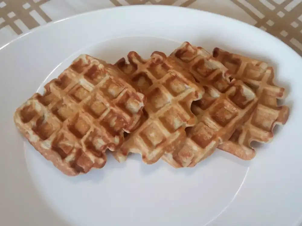 Homemade protein waffles