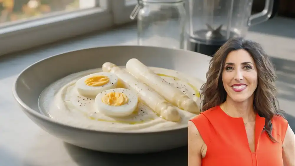 Paz Padilla, cream for four with 6 cheeses: “You only need 3 jars of asparagus and two hard-boiled eggs per jar”