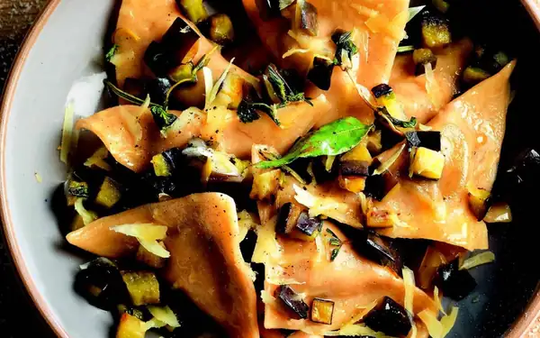 Eggplant and Provolone Ravioli