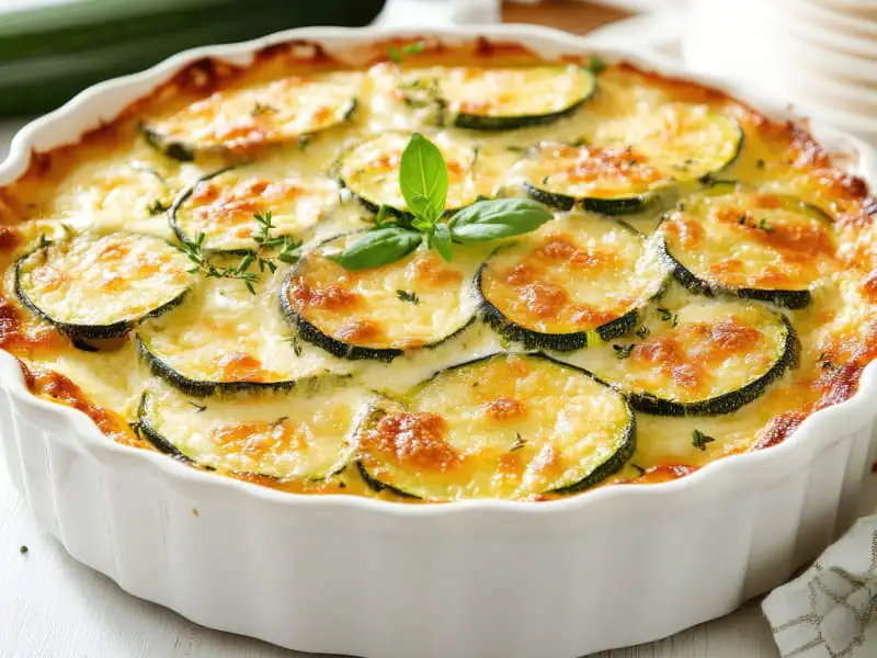 Zucchini and feta tart: the easy recipe