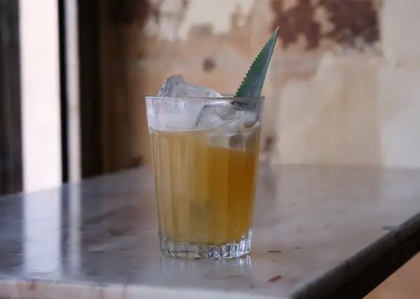 Sagittarius Season Recipe: shochu, manzanilla, pineapple juice and lime