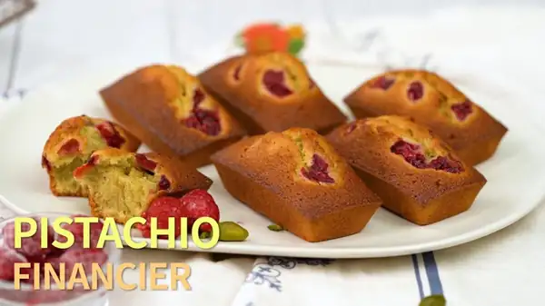 ¡Financiars de pistacho con una presentación preciosa y un sabor delicioso!
