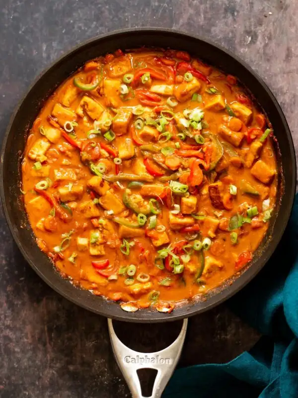 Miso Gochujang Tofu stir fry
