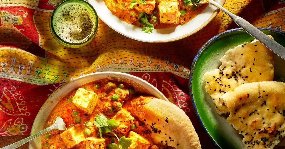 Rajasthani achari paneer