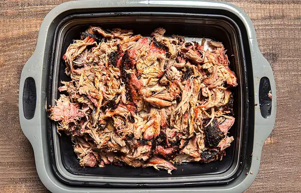 ¿Cuánta carne de cerdo desmenuzada por persona?