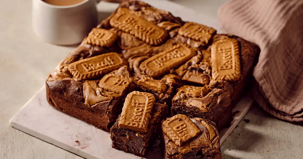 Biscoff brownies