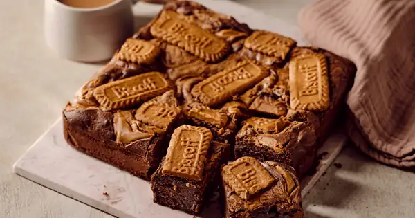 Biscoff brownies