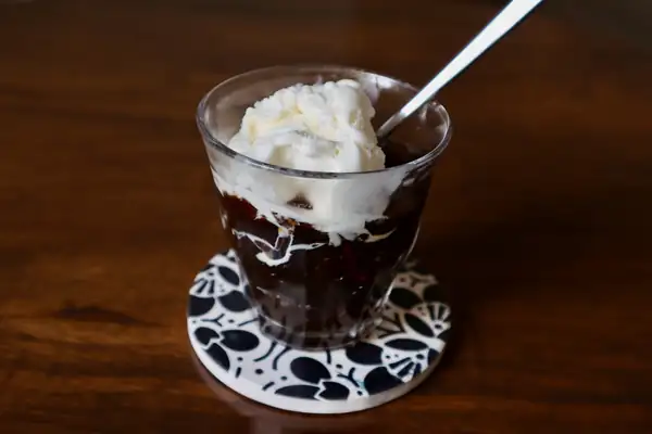 Gelatina de café con helado