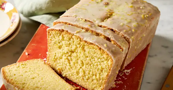 Pastel de té de tres cítricos