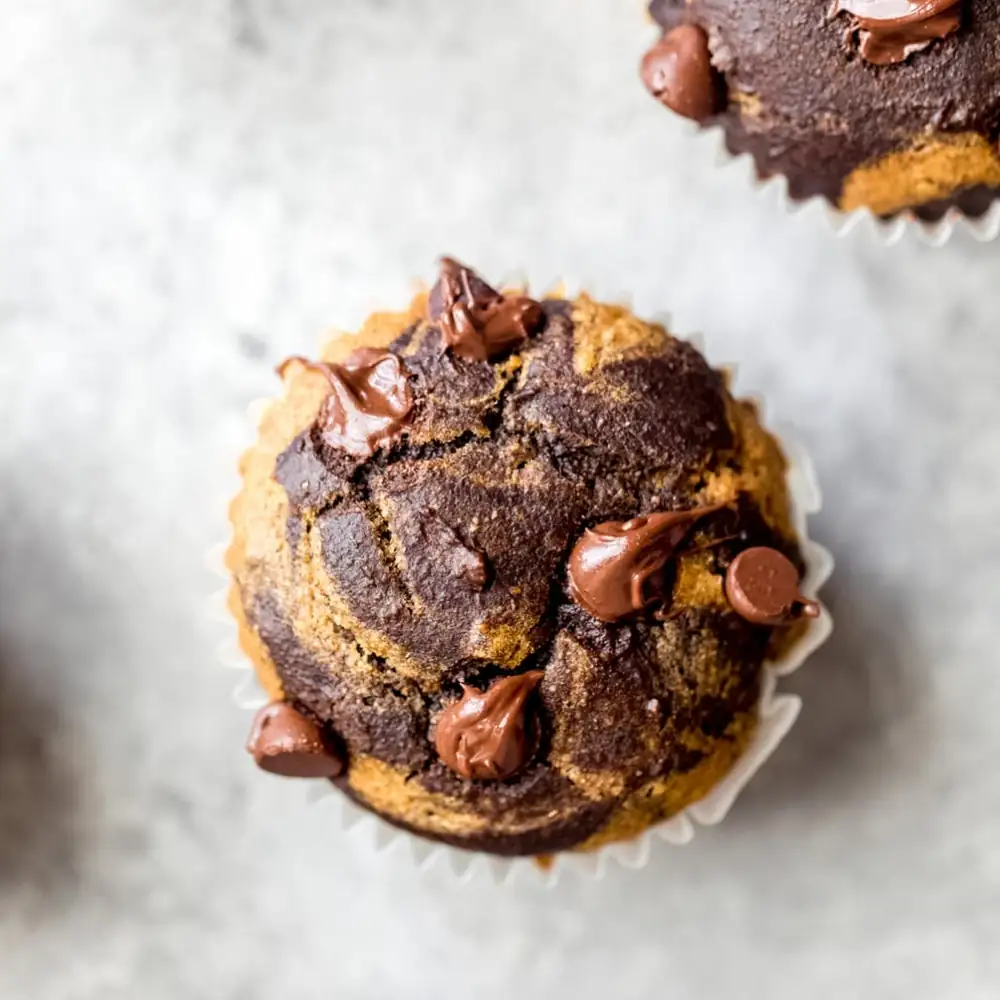 Healthy Chocolate Pumpkin Muffins (great for kids!)