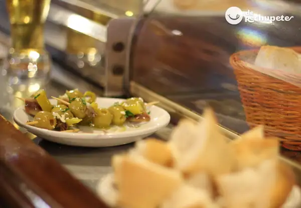 La clásica Gilda. Un símbolo de la gastronomía vasca y sus pintxos