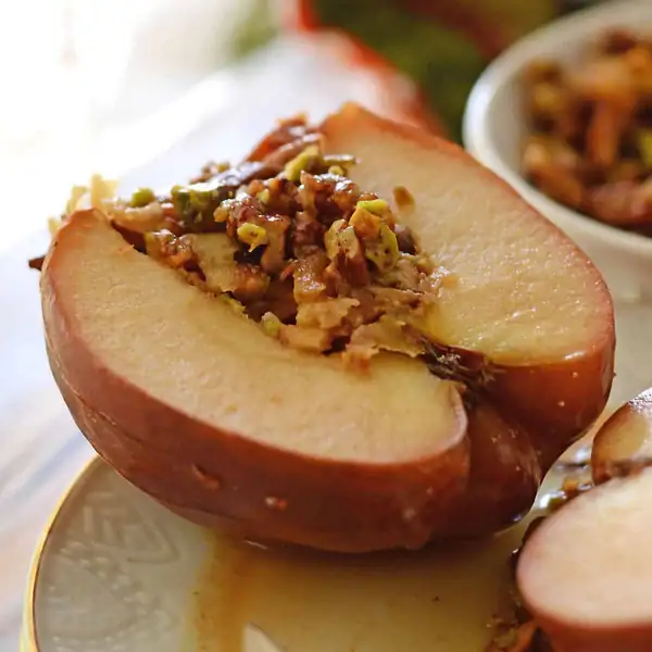 Baklava Baked Apples with Nuts and Honey