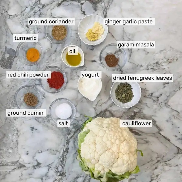 The Best Whole Roasted Tandoori Cauliflower with Raita