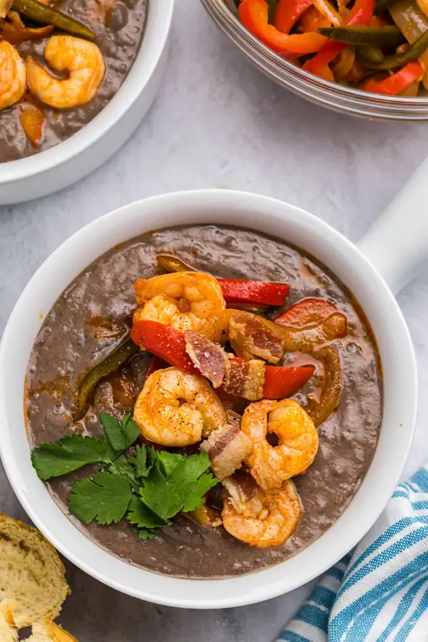 Crema de frijoles negros