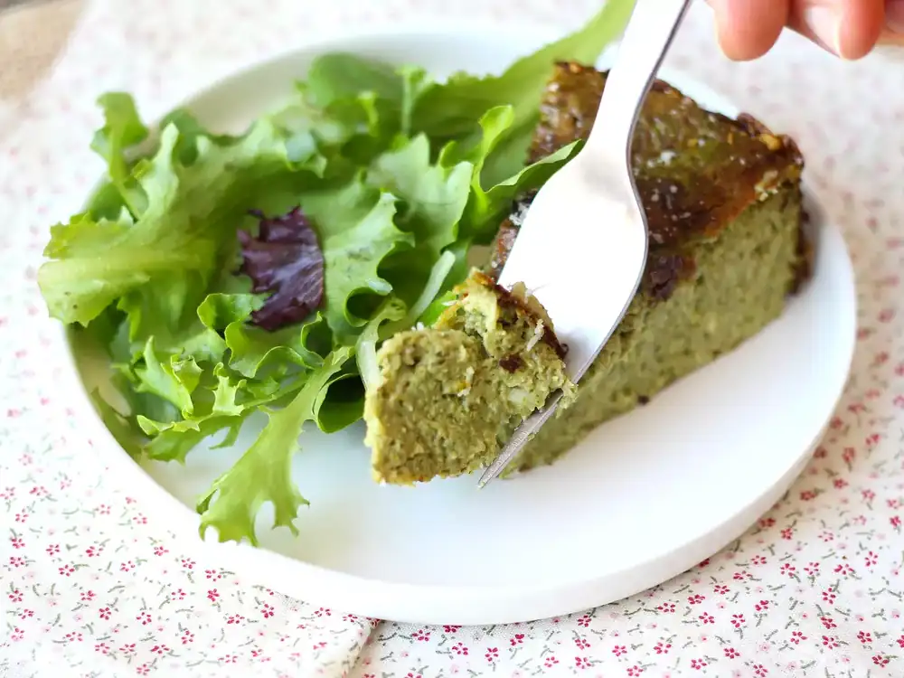 Spinach and Gouda pastry-free quiche