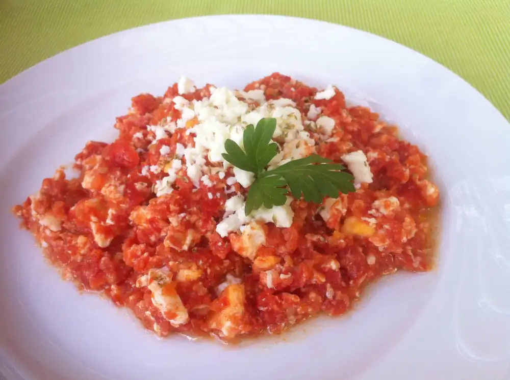 Risotto with Tomatoes and Feta cheese