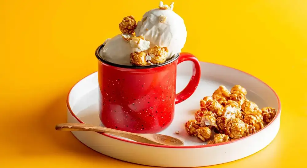 Caramelized Bacon Popcorn Ice Cream
