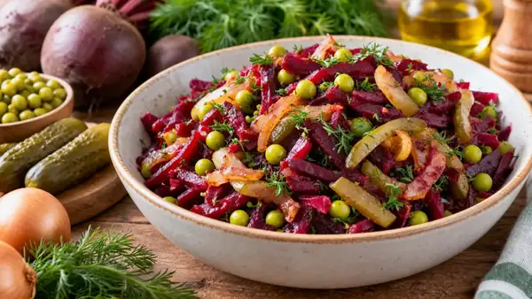La vinagreta se toma un descanso: esta ensalada con remolacha y cebolla frita supera con creces a las ensaladas habituales