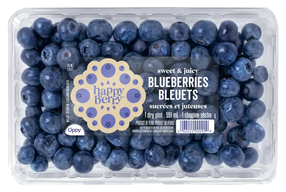 Oppy expands Happy Berry line into premium blueberry category