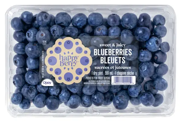 Oppy amplía su línea Happy Berry a la categoría de arándanos premium