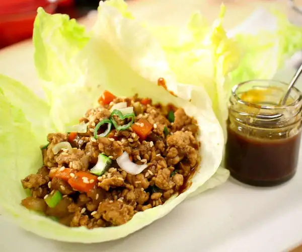 Easy Chicken Lettuce Wrap