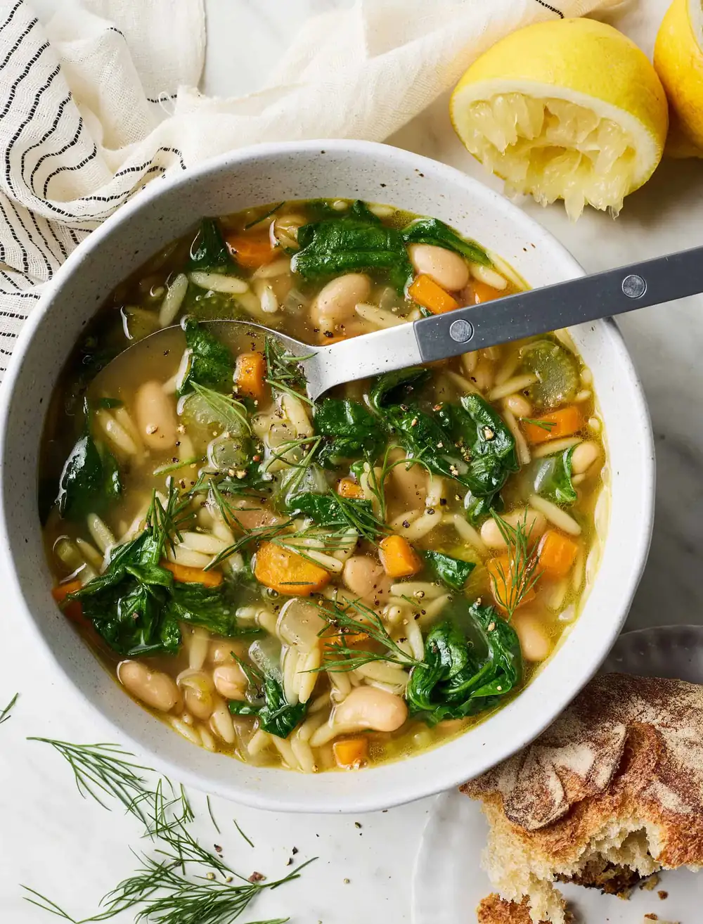 Lemon Orzo Soup