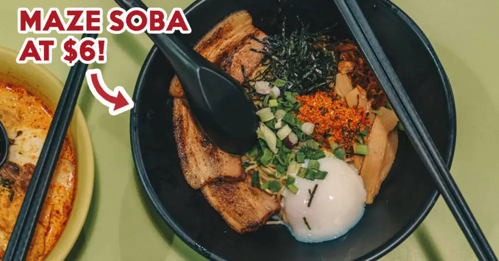Reseña de Daily Noodles: Primer puesto de comida callejera japonesa que sirve Maze Soba en el centro de comida de Amoy Street