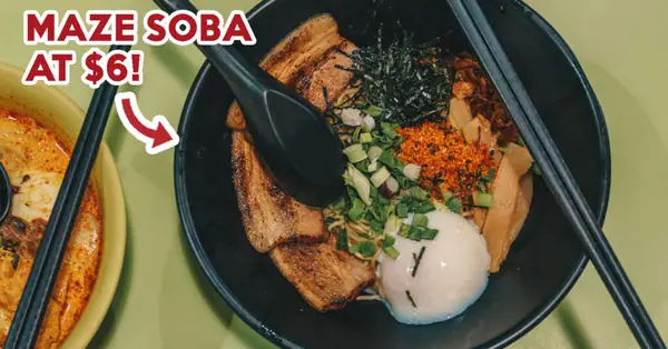 Reseña de Daily Noodles: Primer puesto de comida callejera japonesa que sirve Maze Soba en el centro de comida de Amoy Street