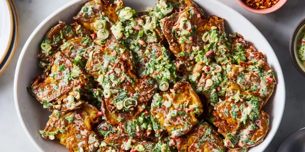 Our Editors Are Obsessed With Smashed Potato Salads—Here Are 5 Versions We Can’t Stop Making